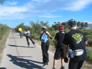 Roller voie verte Aigues mortes