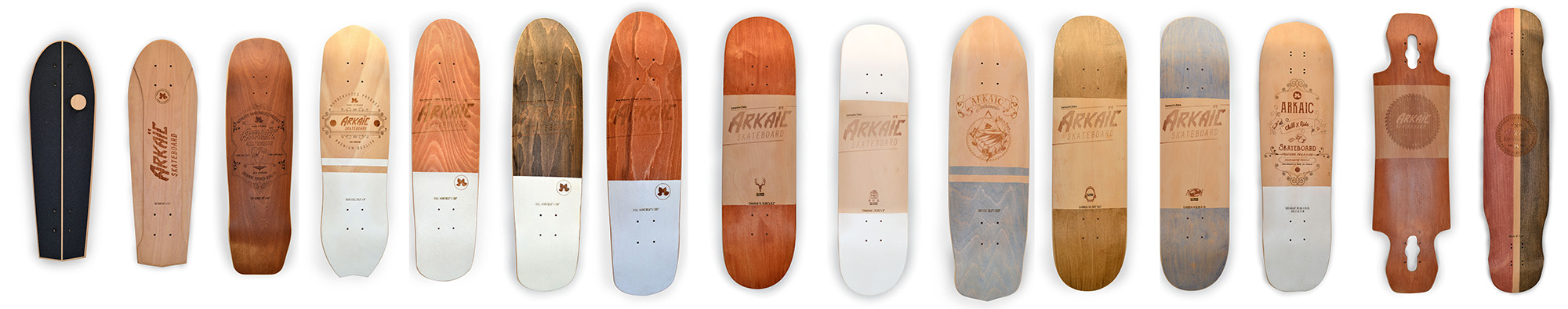 arkaic concept gamme skateboards