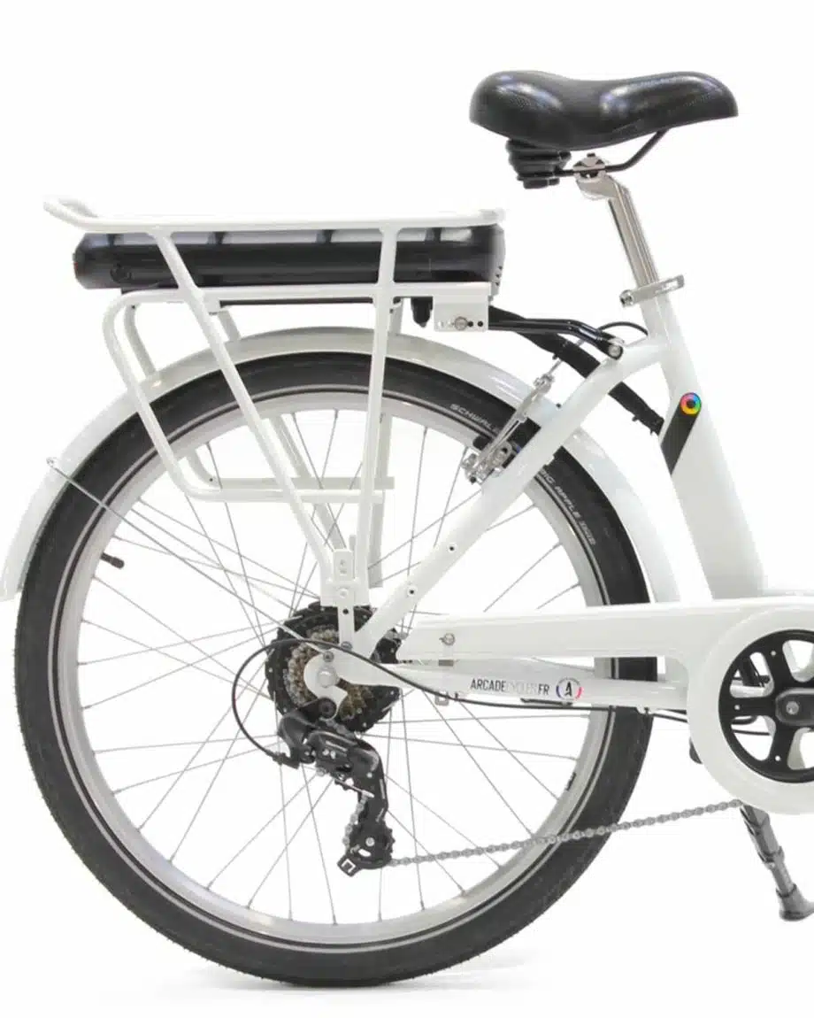 VAE E-colors Blanc Arcade Cycles made in France