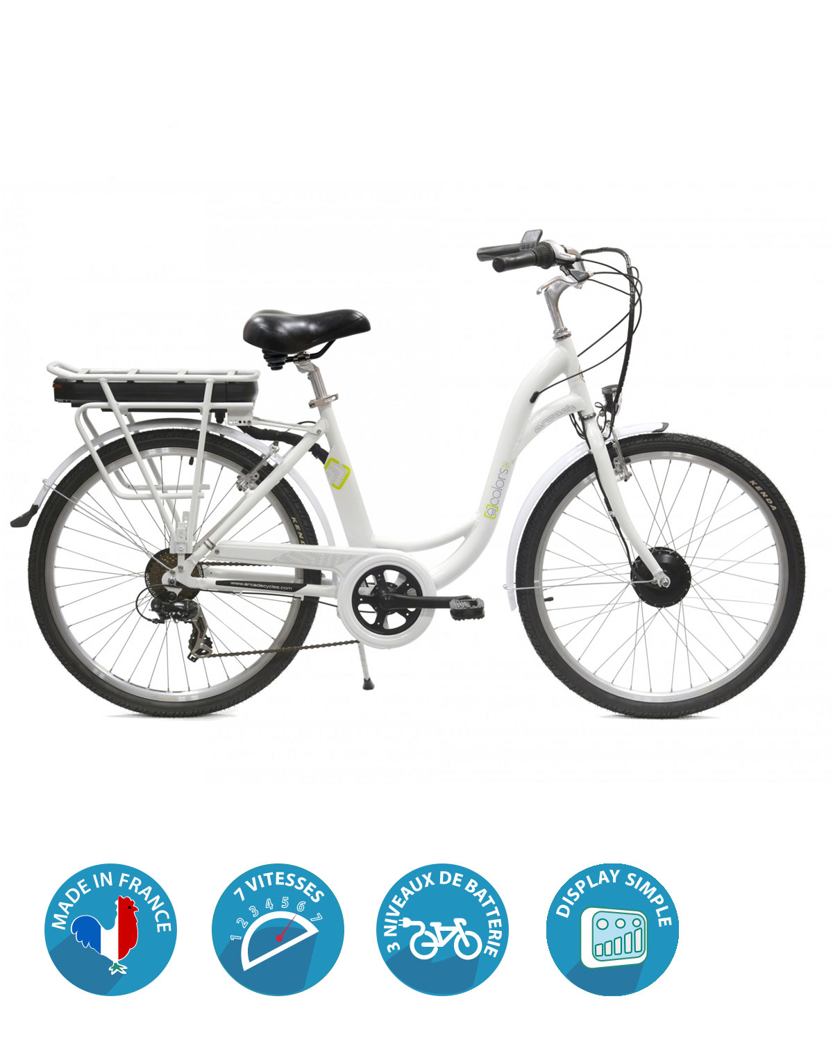 Vae Velo Electrique E Colors Blanc By Arcade Cycles My Green Sport Vae Velo Electrique E Colors Blanc By Arcade Cycles My Green Sport