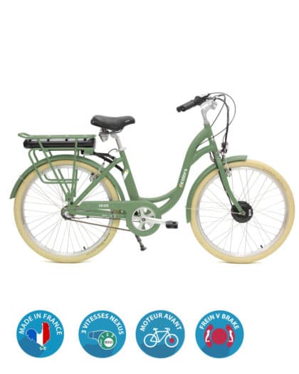 vélo électrique E-colors Vert by Arcade Cycles
