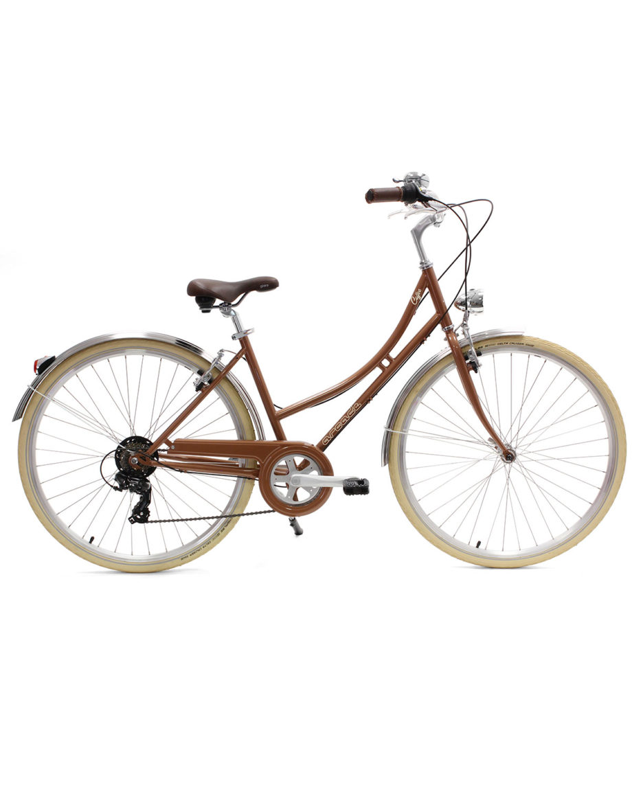 vélo ville femme coffee S6 cuivre arcade cycles