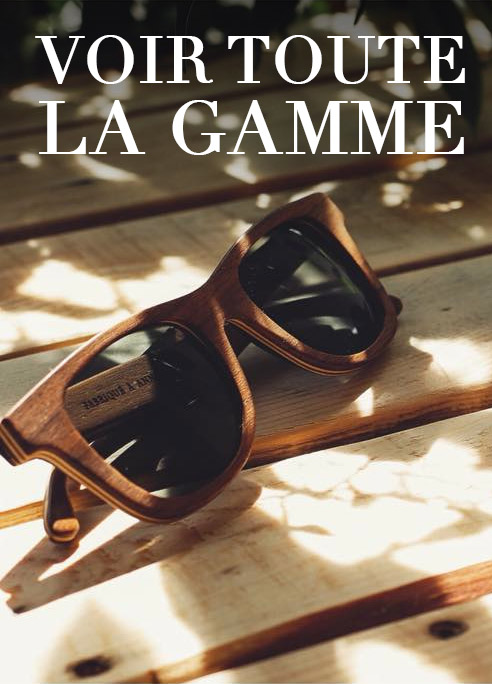 Lunettes de soleil en bois made in france Shelter