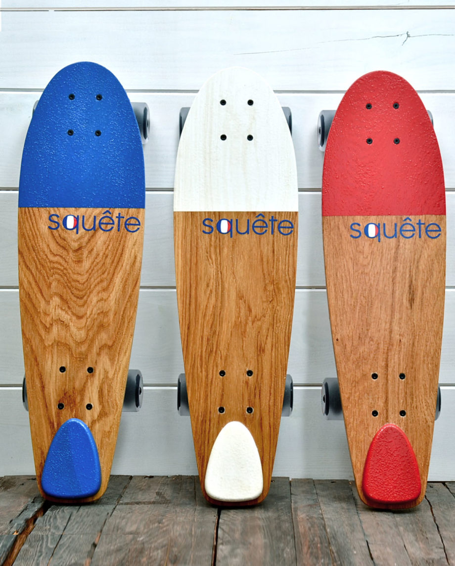 Skateboard Cruiser en bois massif Squête