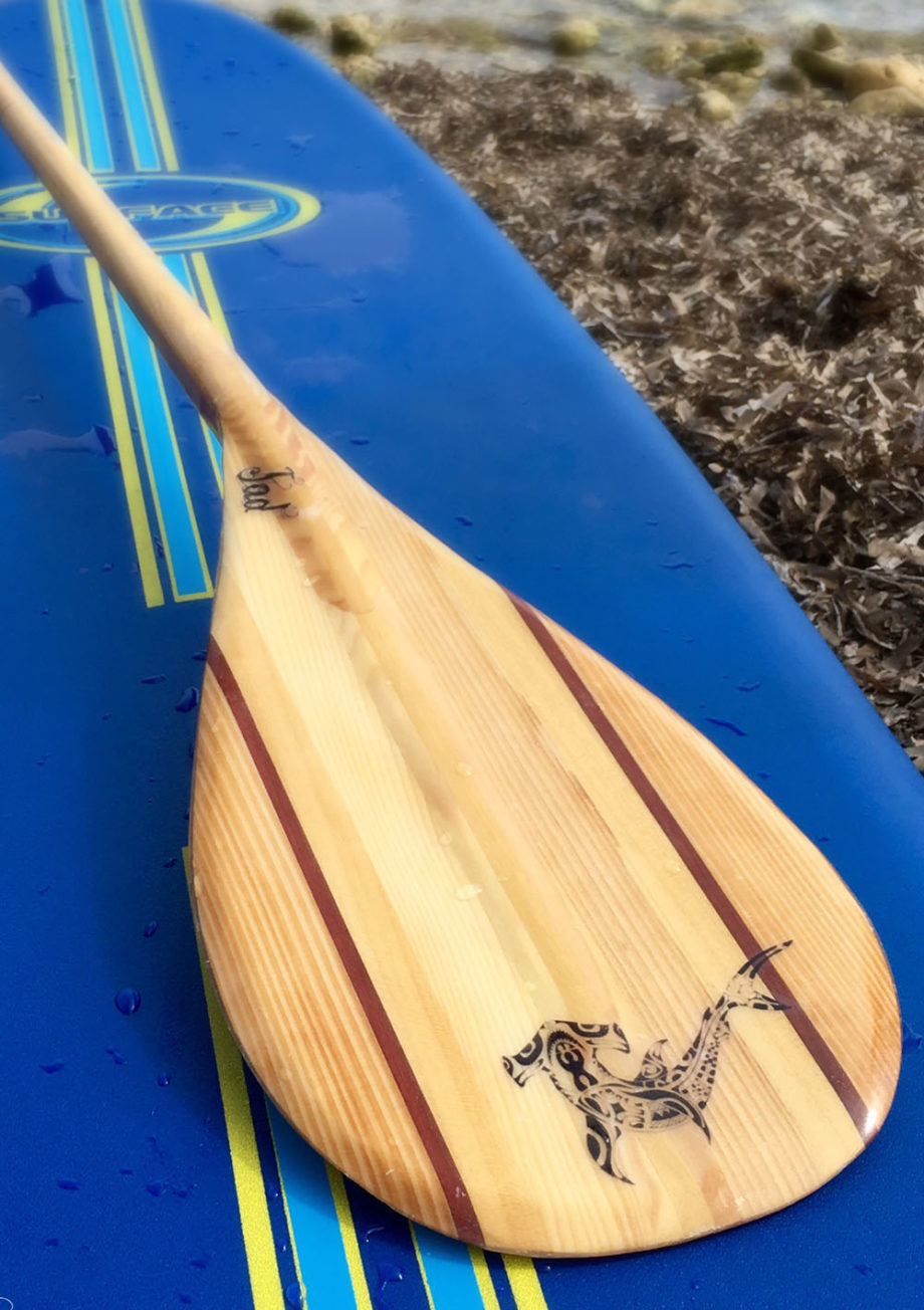 Pagaie SUP en bois Jeou Paddle exclu My Green Sport