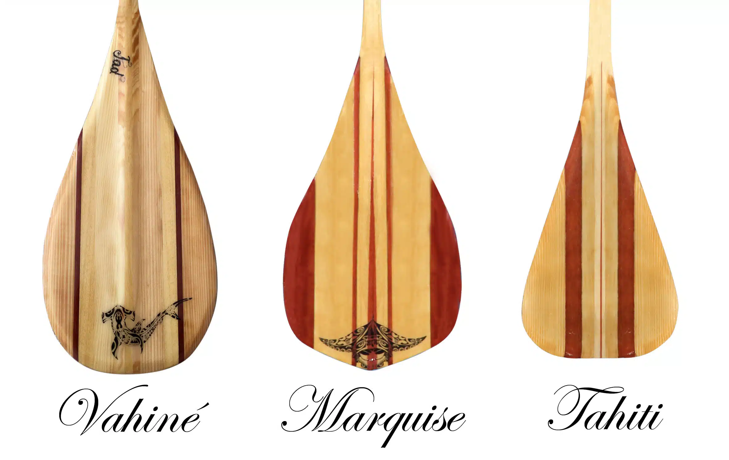 Jeou Paddle, pagaie sur mesure Made in France, 3 types de pelle