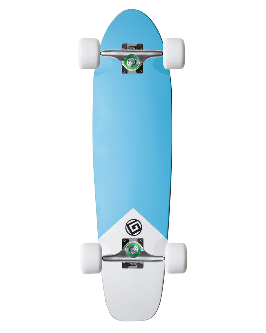 Skateboard Cruiser Color bleu Goldfinger en skateboard recyclé made in France