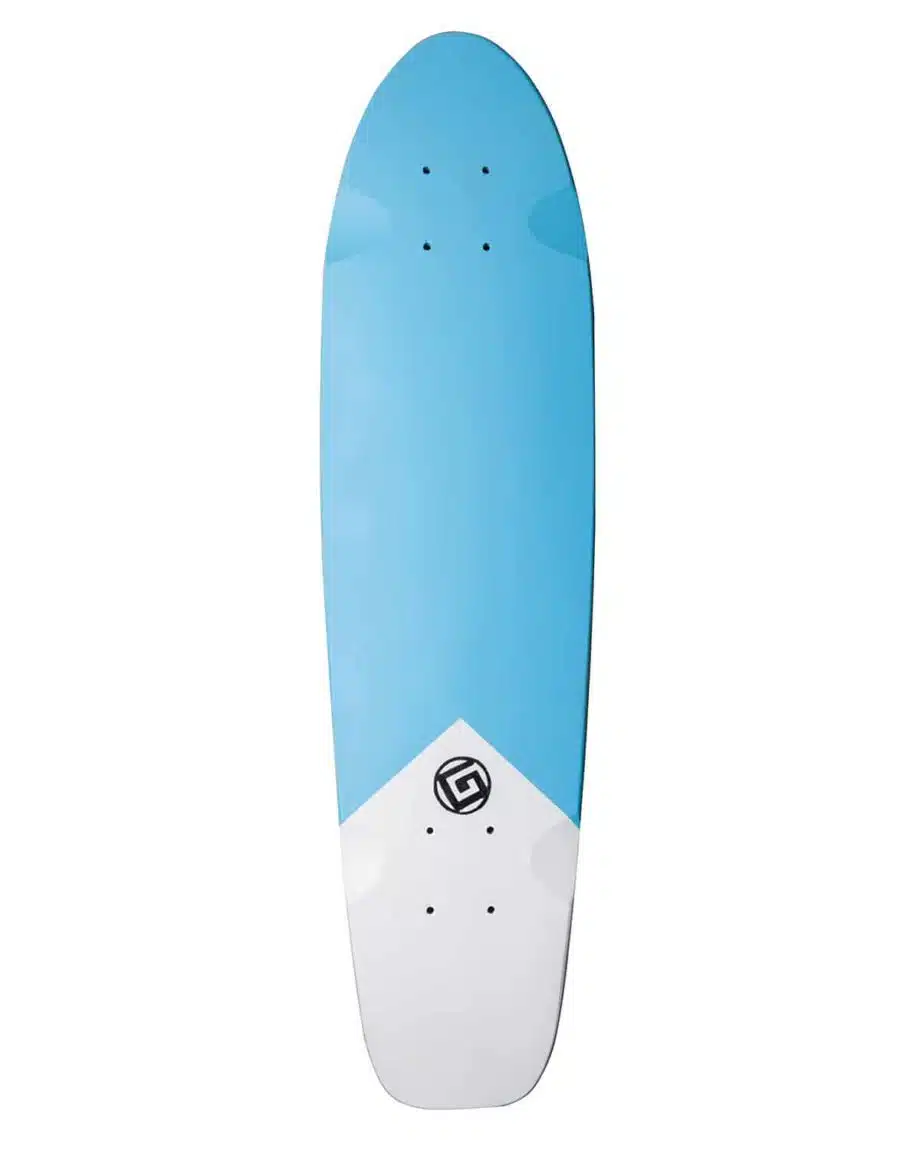 Skateboard Cruiser Color bleu Goldfinger en skateboard recyclé made in France