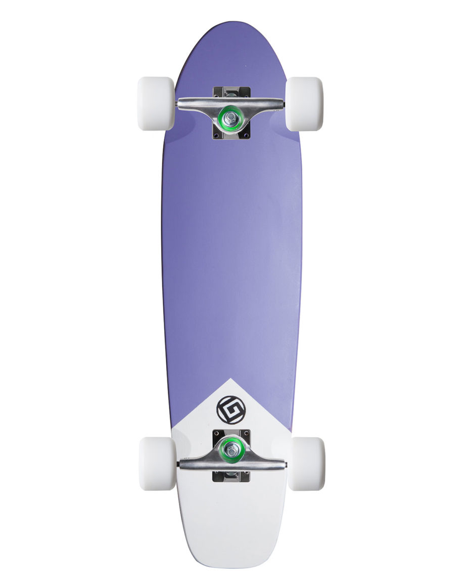 Skateboard Cruiser Color violet Goldfinger en skateboard recyclé made in France