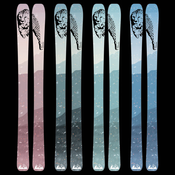 Ski freeride 172 édition limitée MGS/DCT skis en bois