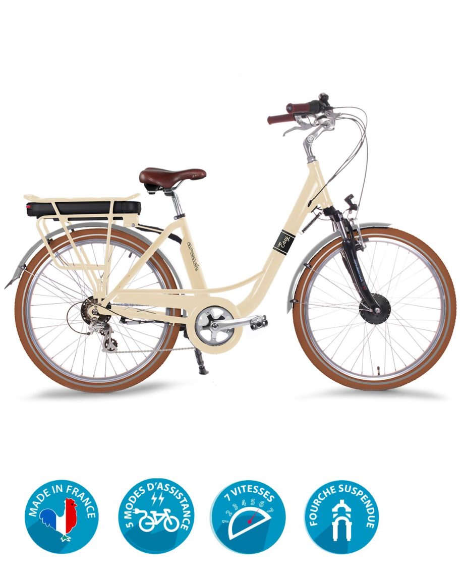 vélo électrique easy crème arcade cycles