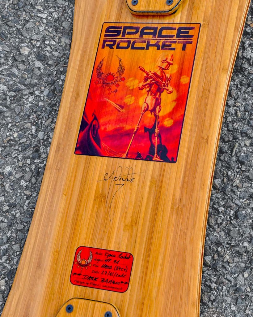 Skateboard Cruiser Space Rocket Seven Suns