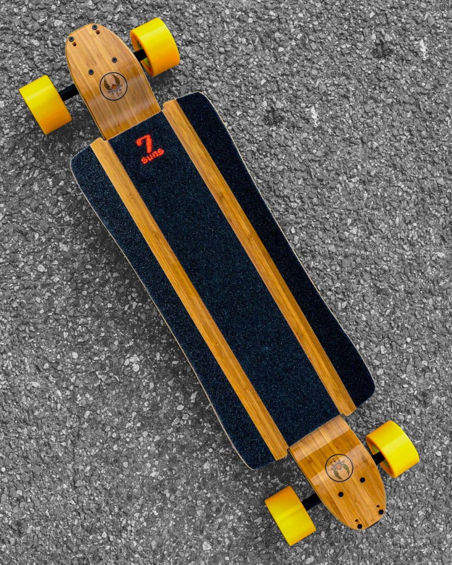 Skateboard Cruiser Space Rocket Seven Suns