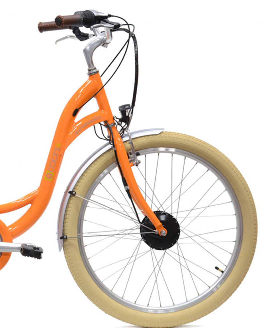 VAE vélo électrique E-colors Mandarine by Arcade Cycles