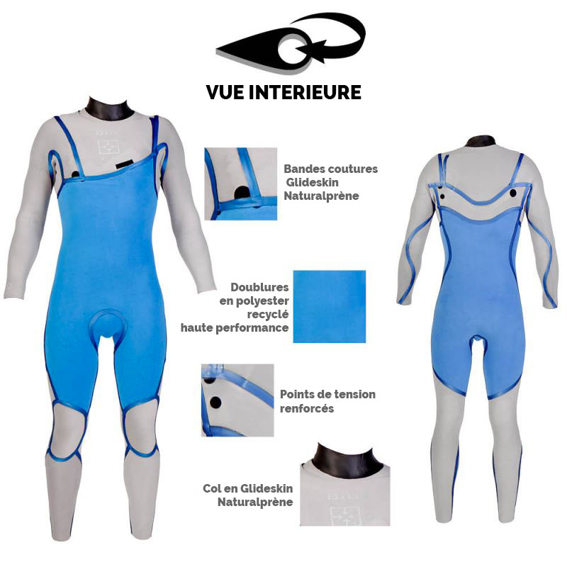 Combinaison Surf BIG Naturalprène 4/3mm Zip-Free Soöruz combinaison de surf eco-friendly wetsuit