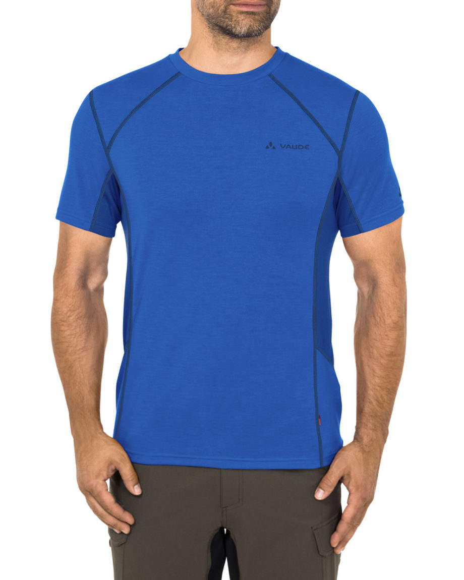 Tshirt technique Sport Homme manches courtes me signpost bleu Vaude