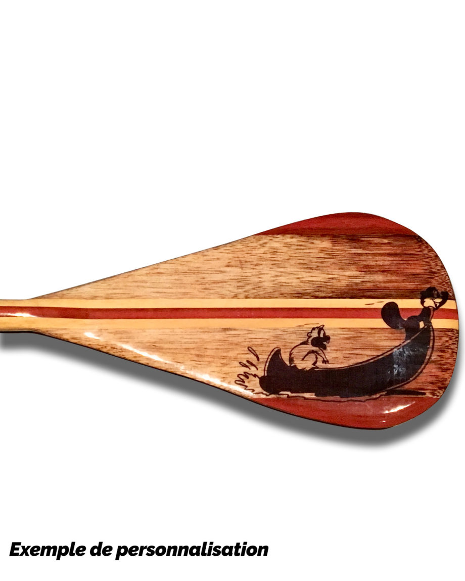 pagaie canoe en bois personnalisable jeou paddle