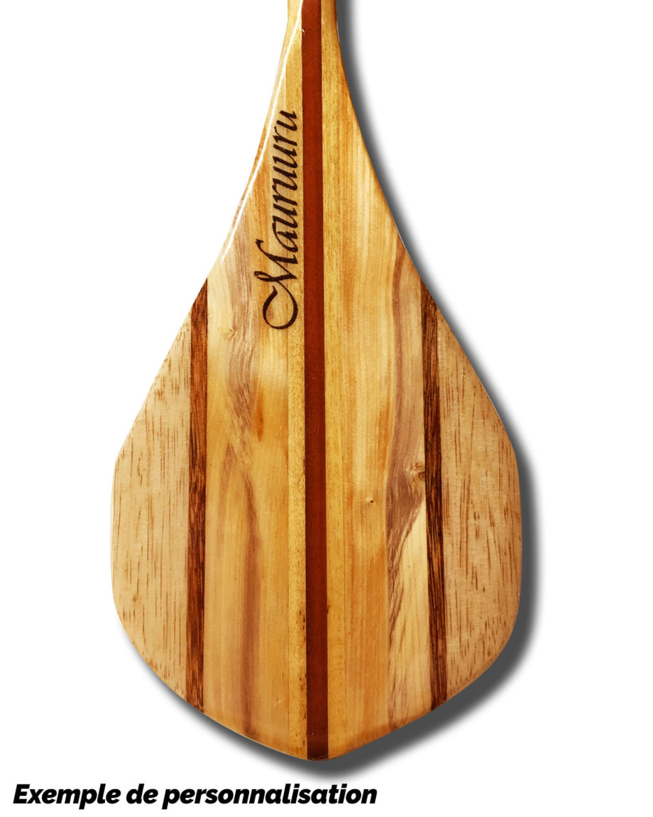 pagaie pirogue en bois personnalisable jeou paddle