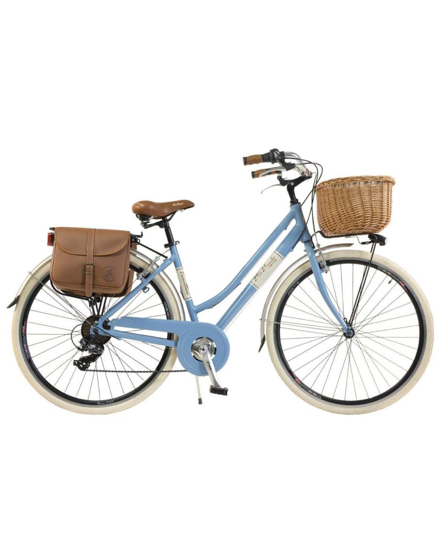 Vélo Ville Vintage Canellini Via Veneto - Cadre 46 Aluminium, 6 Vitesses, Avec Panier
