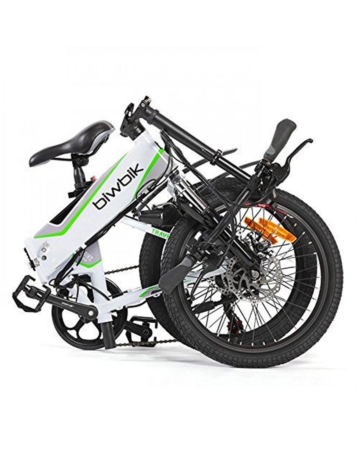 Vélo électrique blanc pliable Traveller à assembler by Biwbik - My Green  Sport