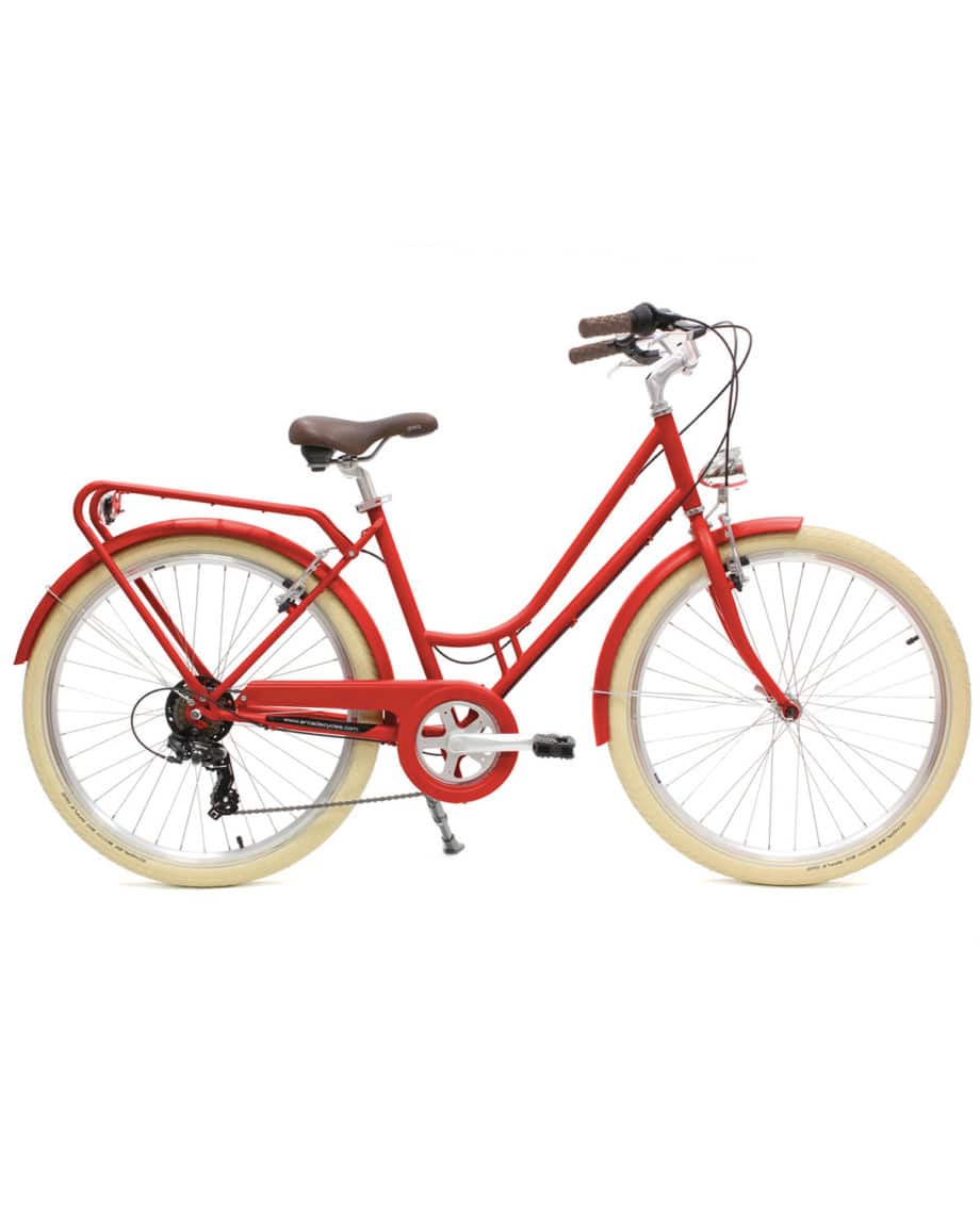Vélo de ville renaissance rouge Arcade Cycles