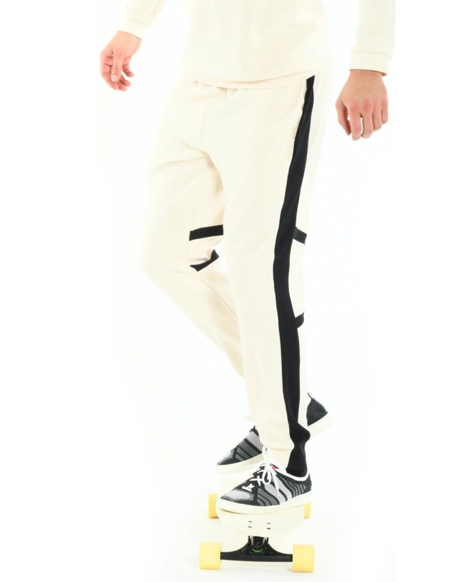 Jogging Blanc en coton bio pour homme