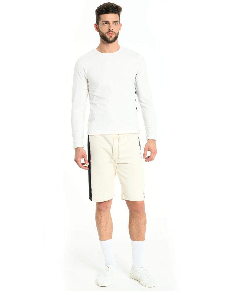 Short Blanc en coton bio pour homme