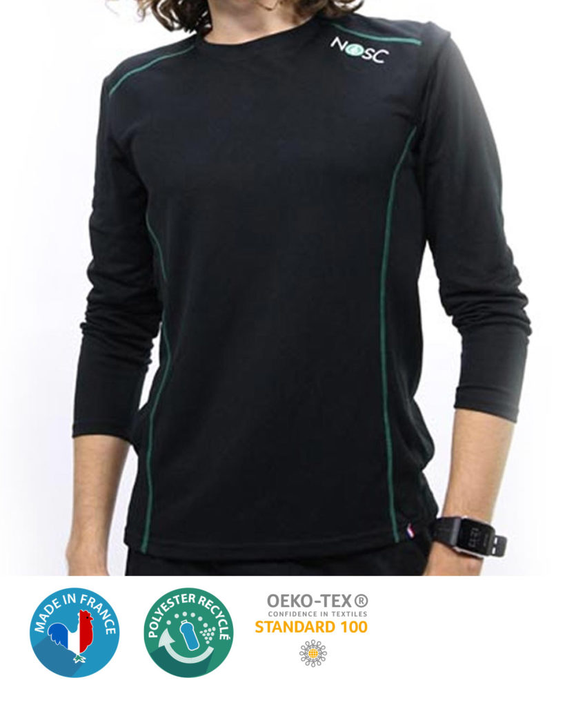 T-Shirt De Nuit à Manches Longues Pour Homme - Pyjama Confortable Stretch Thermique - Haut Basique En Tricot Doux