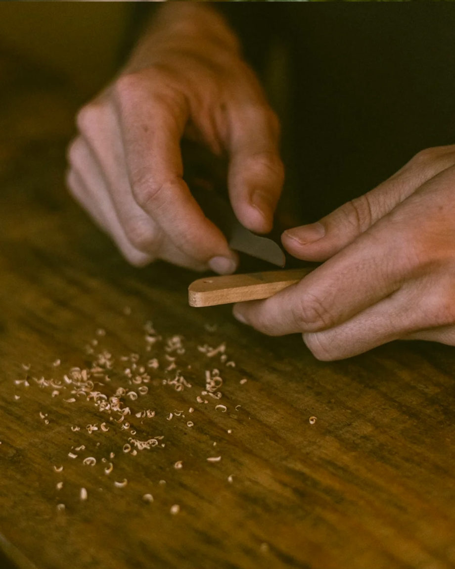 Couteau en Hêtre à monter soi-même fabriqué en France