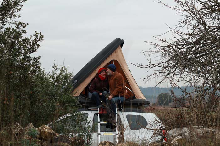 Tente de toit duo Naitup pour 2 personnes, fabriquée en France