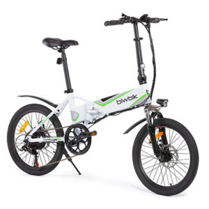 Vélo électrique blanc pliable Traveller à assembler Biwbik