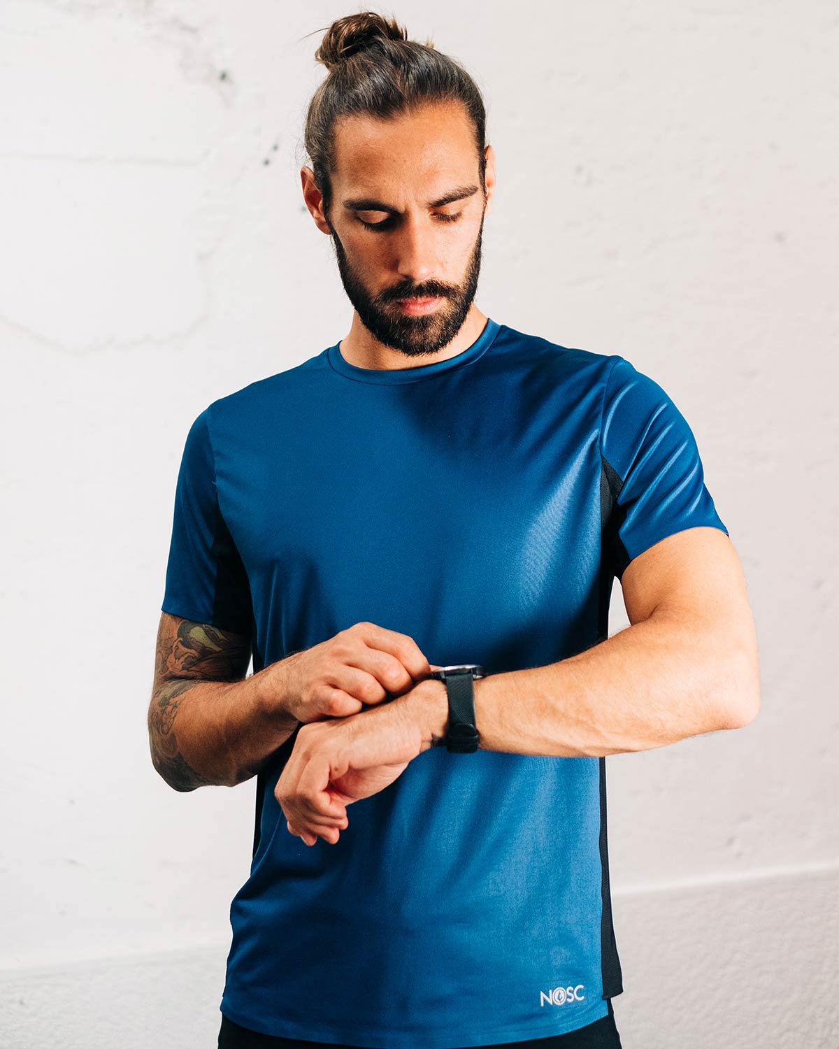 T-Shirt Sport Homme Éco-Responsable Respirant Recyclé Bleu Nosc – Marché  Commun