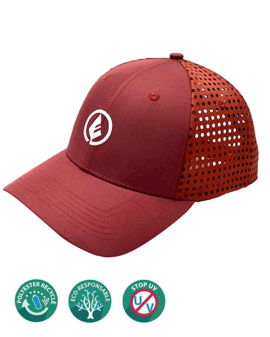 casquette unisexe rouge nosc eco-responsable eco-conçu