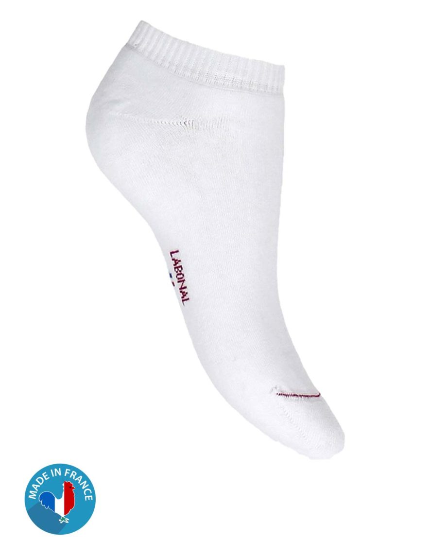 Mini-socquettes sport Coton Blanc Femme Labonal