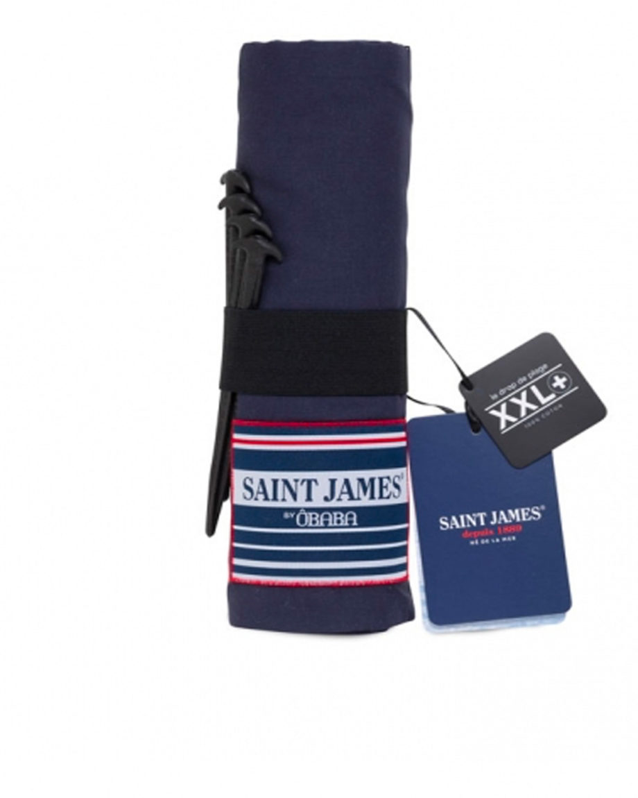 drap de plage xxl+ obaba bleu saint james