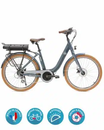 vélo électrique brooklyn vintage bleu arcade cycles
