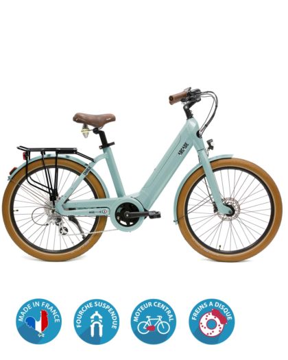 Vélo électrique Charlie Vintage Bleu by Arcade Cycles