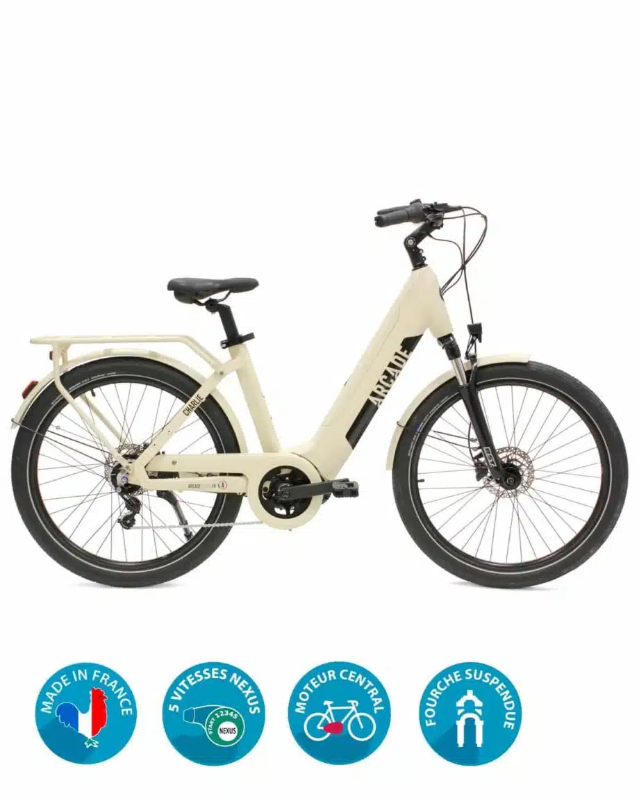 Vélo électrique Charlie VTC Plus Arcade Cycles