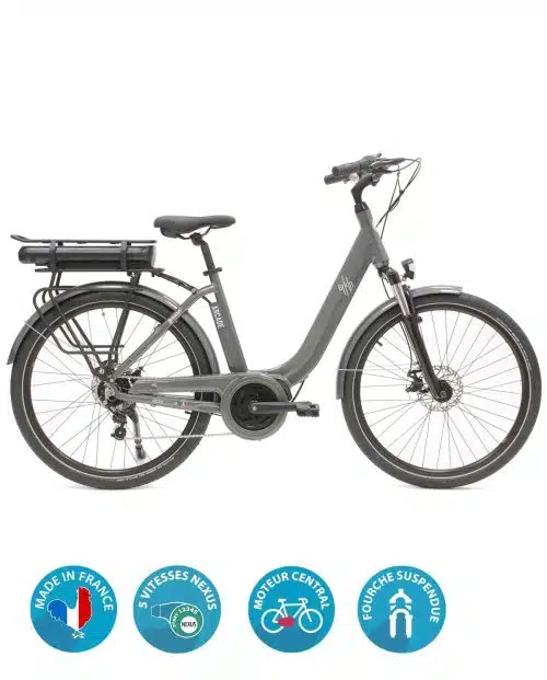 vélo électrique brooklyn 5 vitesses nexus arcade cycles