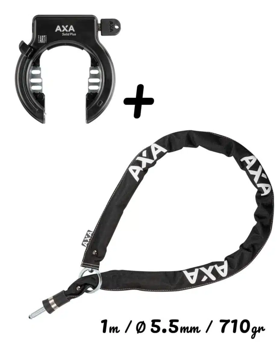 Antivol de cadre Axa Solid plus avec chaine 100cm