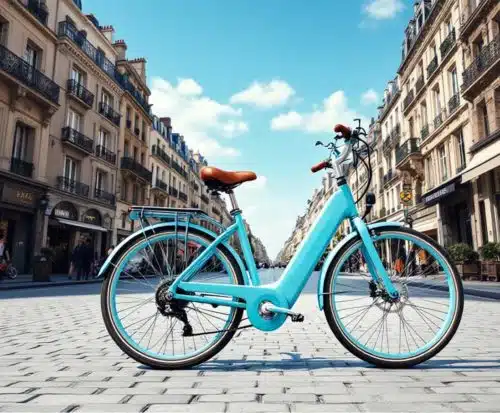 Le vélo : Un moyen de transport durable bon pour vous et la planète Couple de trentenaires en vélo sur une route de campagne